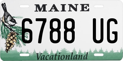 ME license plate 6788UG