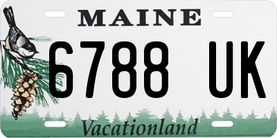 ME license plate 6788UK