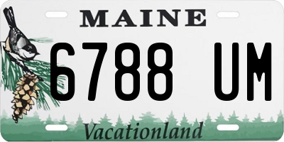 ME license plate 6788UM