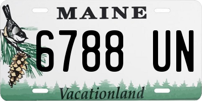 ME license plate 6788UN