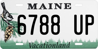 ME license plate 6788UP