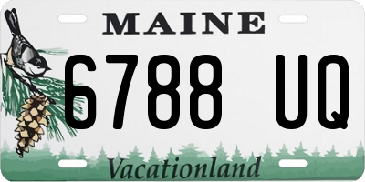 ME license plate 6788UQ