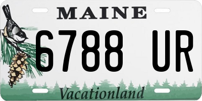 ME license plate 6788UR