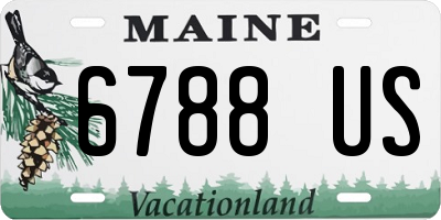 ME license plate 6788US