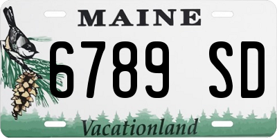 ME license plate 6789SD