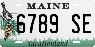 ME license plate 6789SE