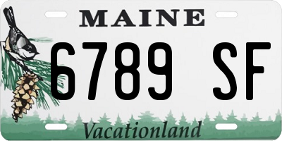 ME license plate 6789SF