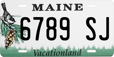 ME license plate 6789SJ