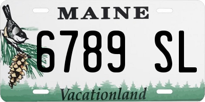 ME license plate 6789SL