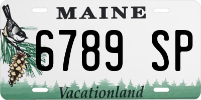 ME license plate 6789SP