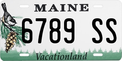 ME license plate 6789SS