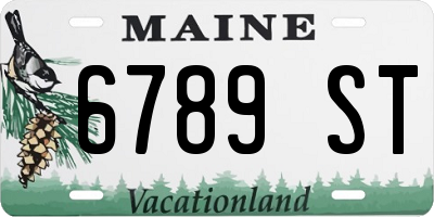ME license plate 6789ST