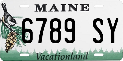 ME license plate 6789SY