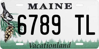 ME license plate 6789TL