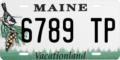 ME license plate 6789TP