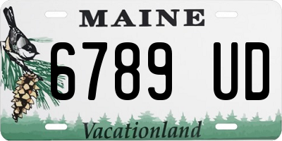 ME license plate 6789UD