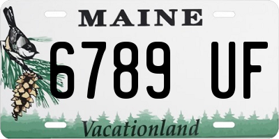 ME license plate 6789UF