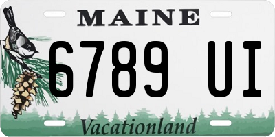 ME license plate 6789UI
