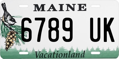 ME license plate 6789UK