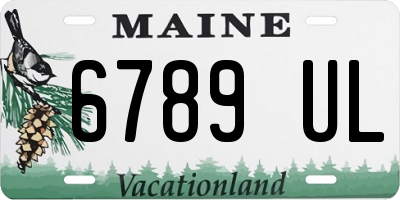 ME license plate 6789UL