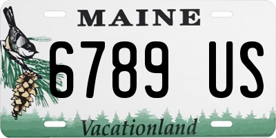 ME license plate 6789US