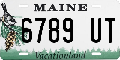 ME license plate 6789UT