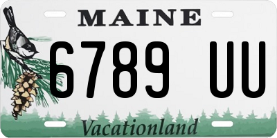 ME license plate 6789UU