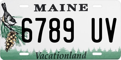 ME license plate 6789UV