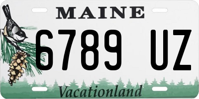 ME license plate 6789UZ