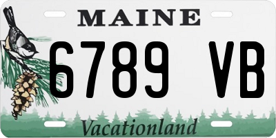 ME license plate 6789VB