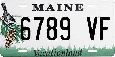 ME license plate 6789VF