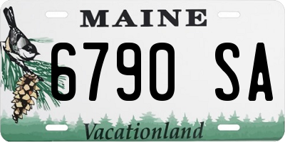 ME license plate 6790SA