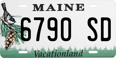 ME license plate 6790SD