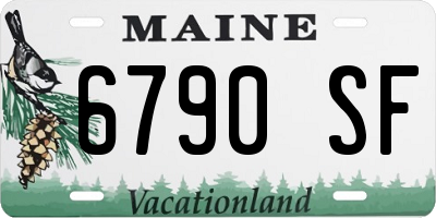 ME license plate 6790SF