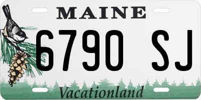 ME license plate 6790SJ