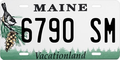 ME license plate 6790SM