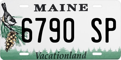 ME license plate 6790SP