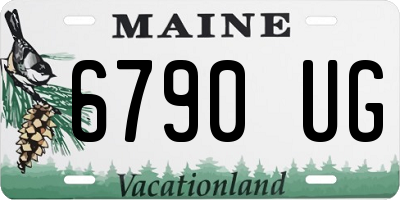 ME license plate 6790UG