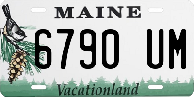 ME license plate 6790UM