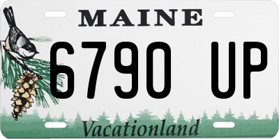 ME license plate 6790UP