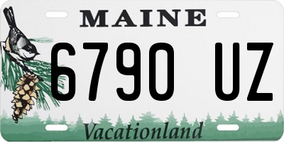 ME license plate 6790UZ