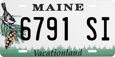 ME license plate 6791SI