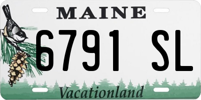 ME license plate 6791SL