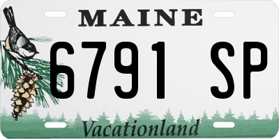 ME license plate 6791SP