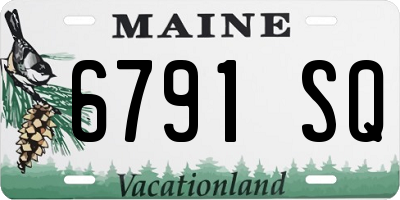 ME license plate 6791SQ