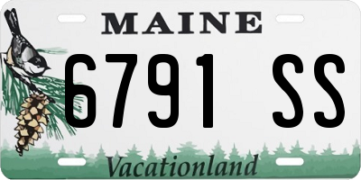 ME license plate 6791SS