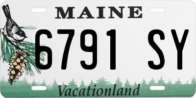 ME license plate 6791SY
