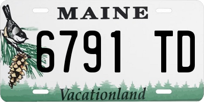 ME license plate 6791TD