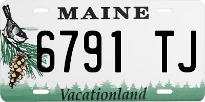 ME license plate 6791TJ
