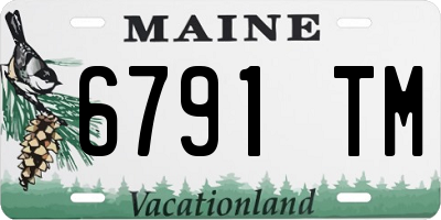 ME license plate 6791TM